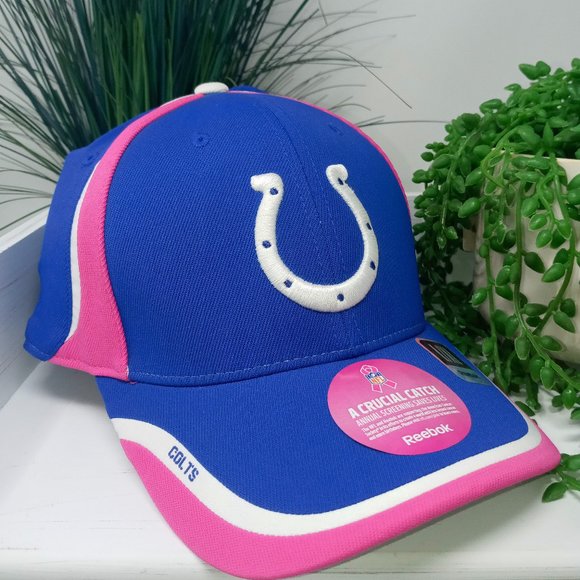 Reebok Other - Indianapolis Colts Crucial Catch Cancer Support Flexfit Cap